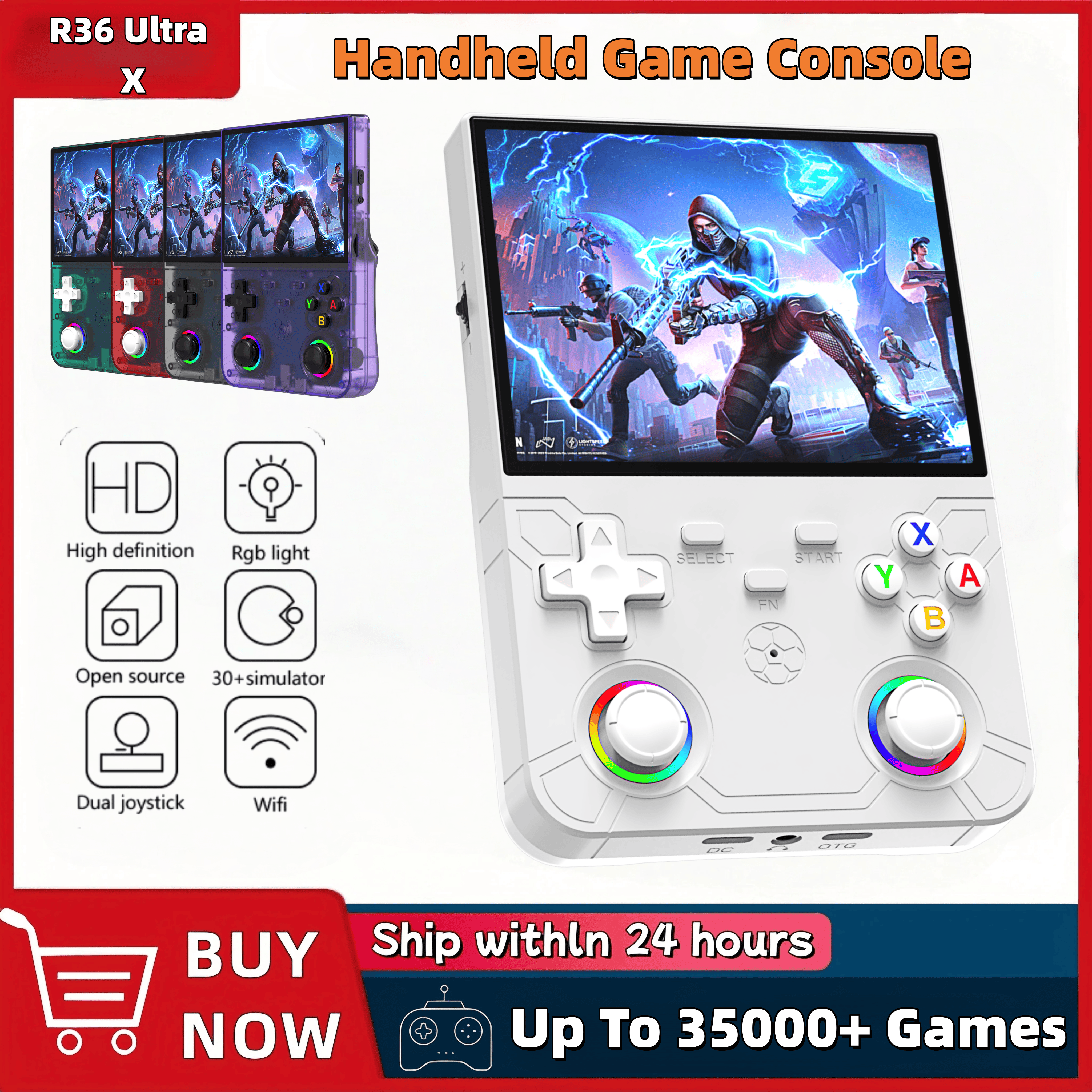 Gaming Console R36 Ultra - R36 Ultra X Handheld Game Player
