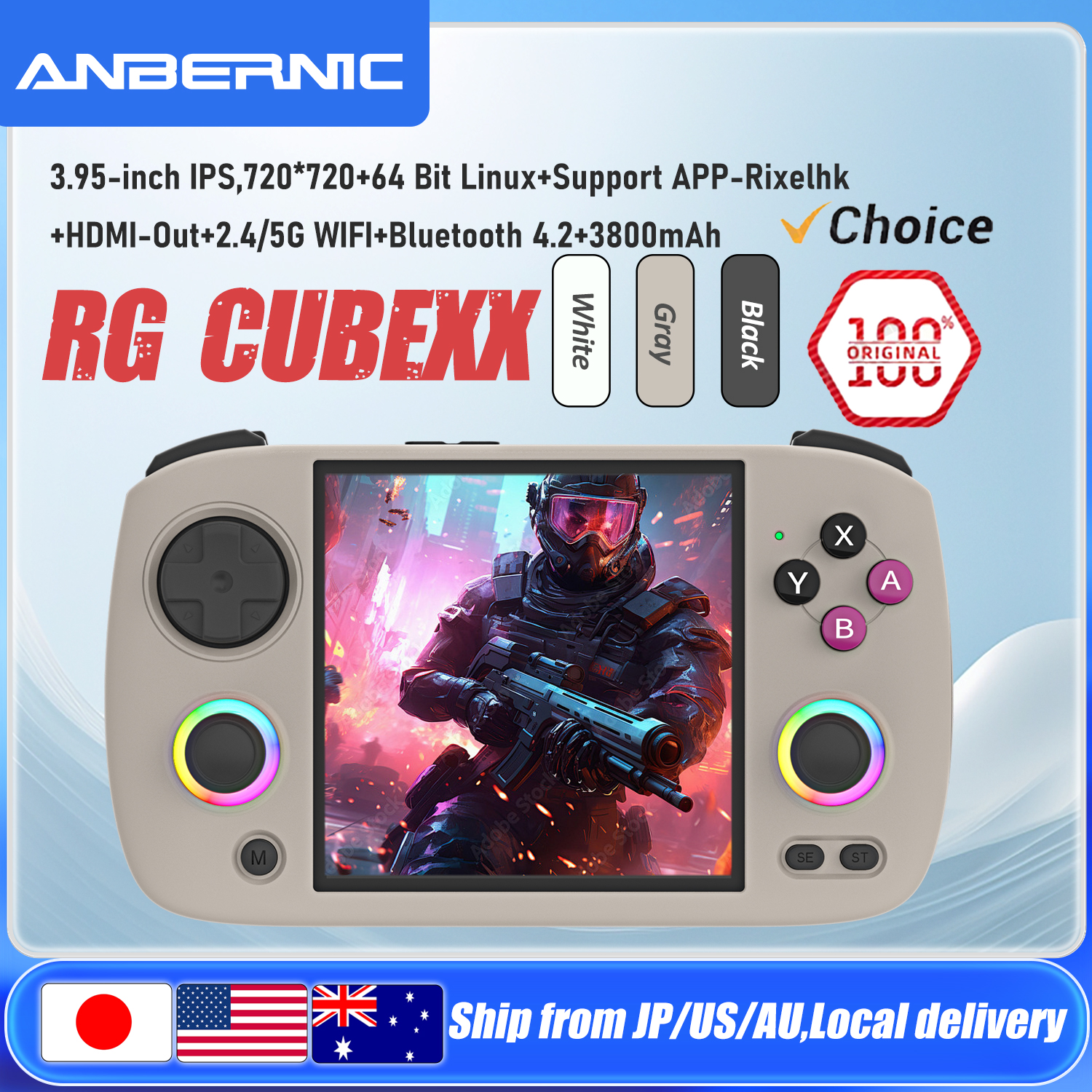 Gaming Console R36 Ultra - ANBERNIC RG CubeXX Handheld Game Console