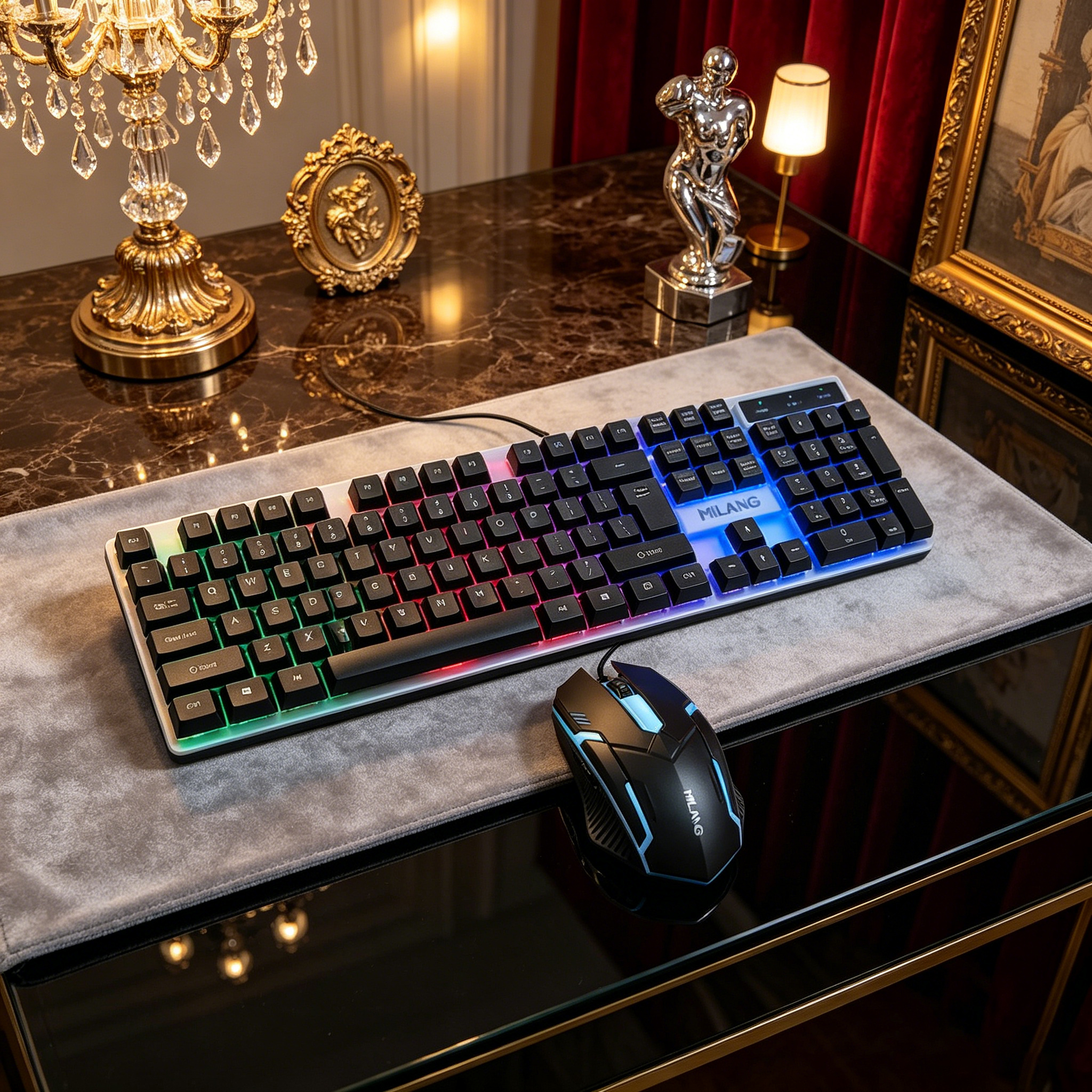 Wired RGB Backlit Keyboard Mou – обзор и цена Gaming Console Keyboard