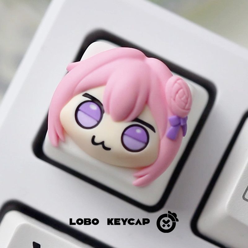 Cute Pink Hair Anime Girl Resi – обзор и цена Gaming Console Keyboard