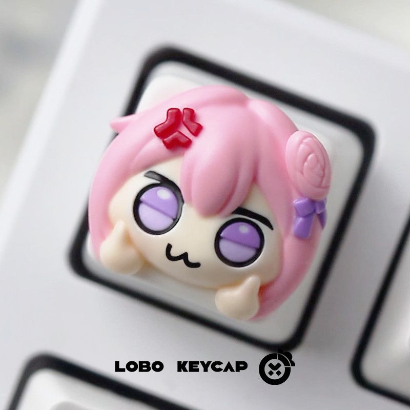 Cute Pink Hair Anime Girl Resi – обзор и цена Gaming Console Keyboard