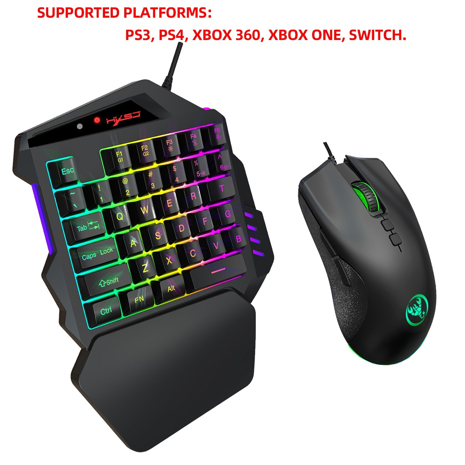 Teclado gamer Keyboard Set acc – обзор и цена Gaming Console Keyboard