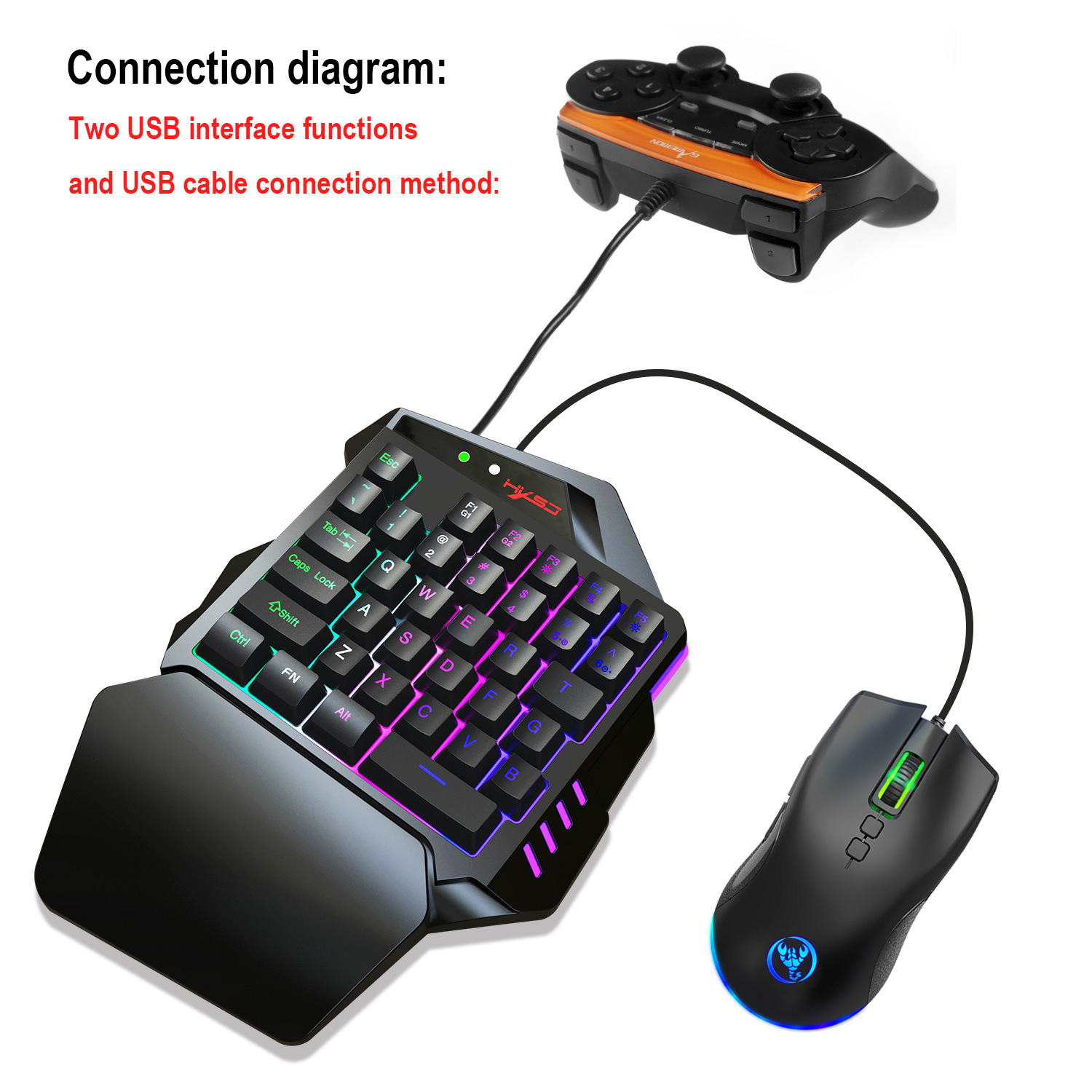 Teclado gamer Keyboard Set acc – обзор и цена Gaming Console Keyboard