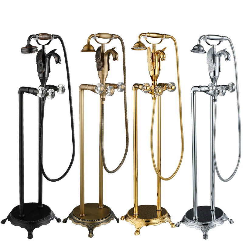 Tuqiu Gold Bathtub Faucet Set  – обзор и цена Controller Stand Holder