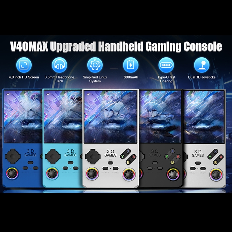 Handheld Game Players V40 MAX/ – обзор и цена Gaming Console R36 Ultra