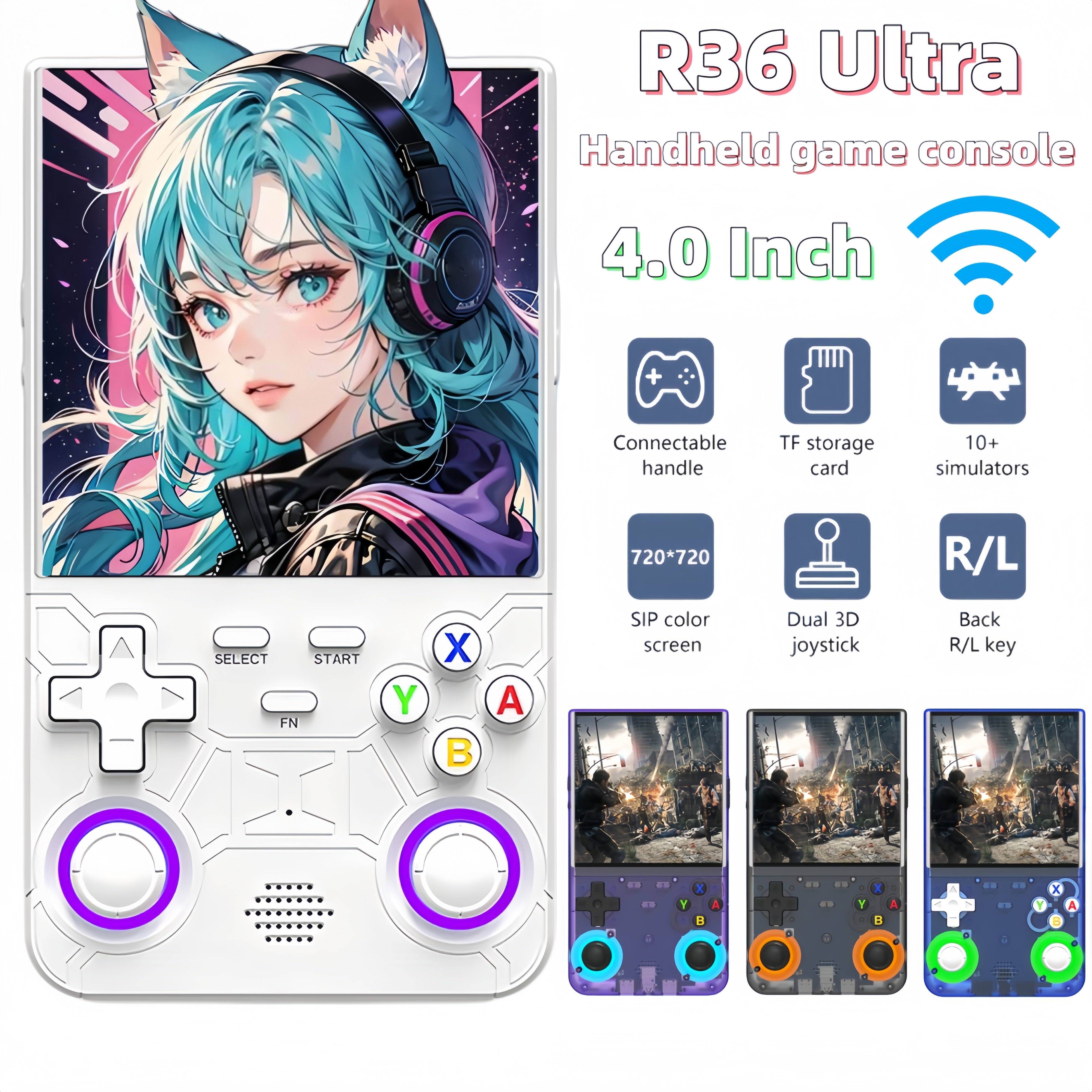 R36S R36 Ultra Handheld Retro  – обзор и цена Gaming Console R36 Ultra