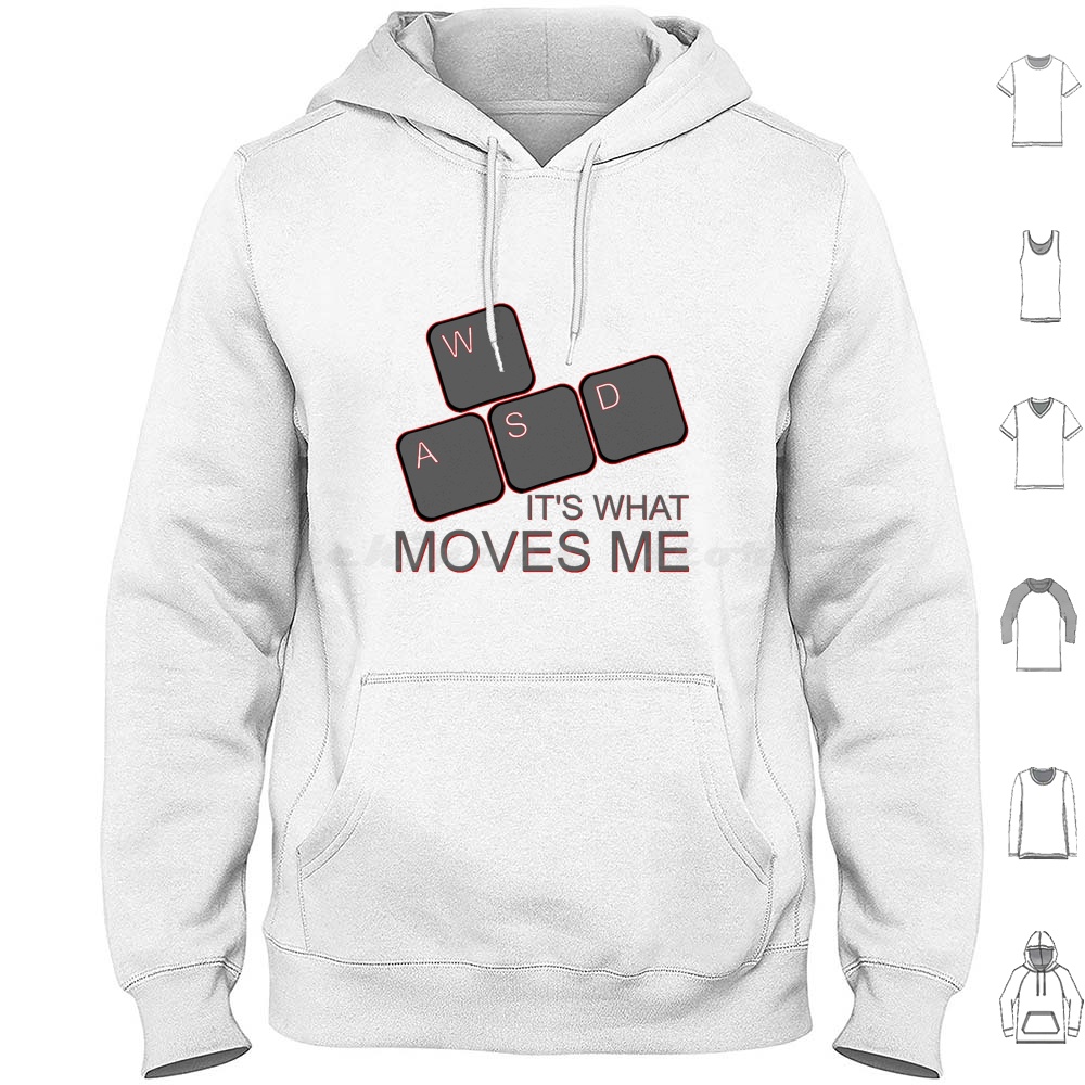 Wasd Moves Me Hoodies Long Sle – обзор и цена Gaming Console Keyboard