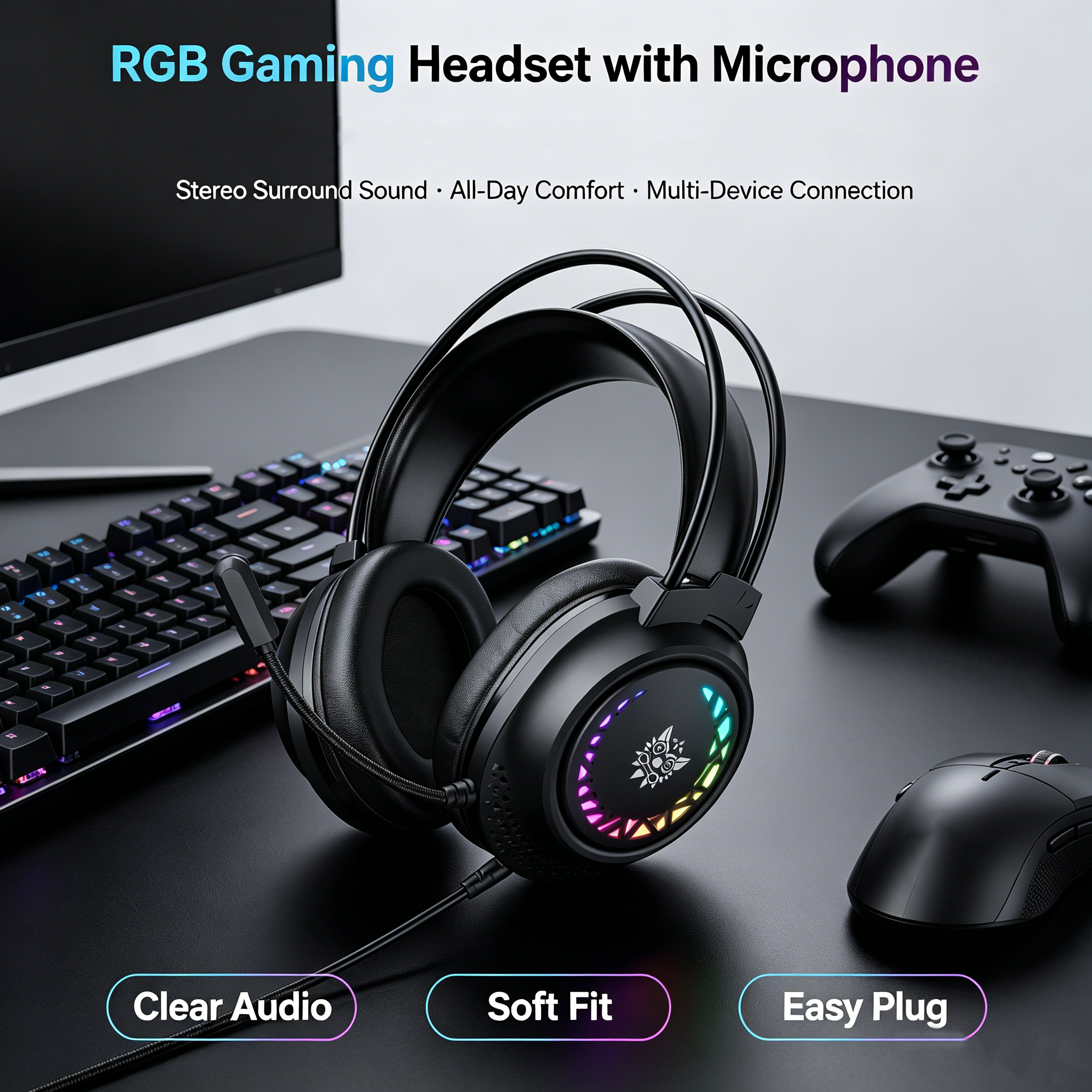 ONIKUMA wired gaming headset R – обзор и цена Gaming Console Headset