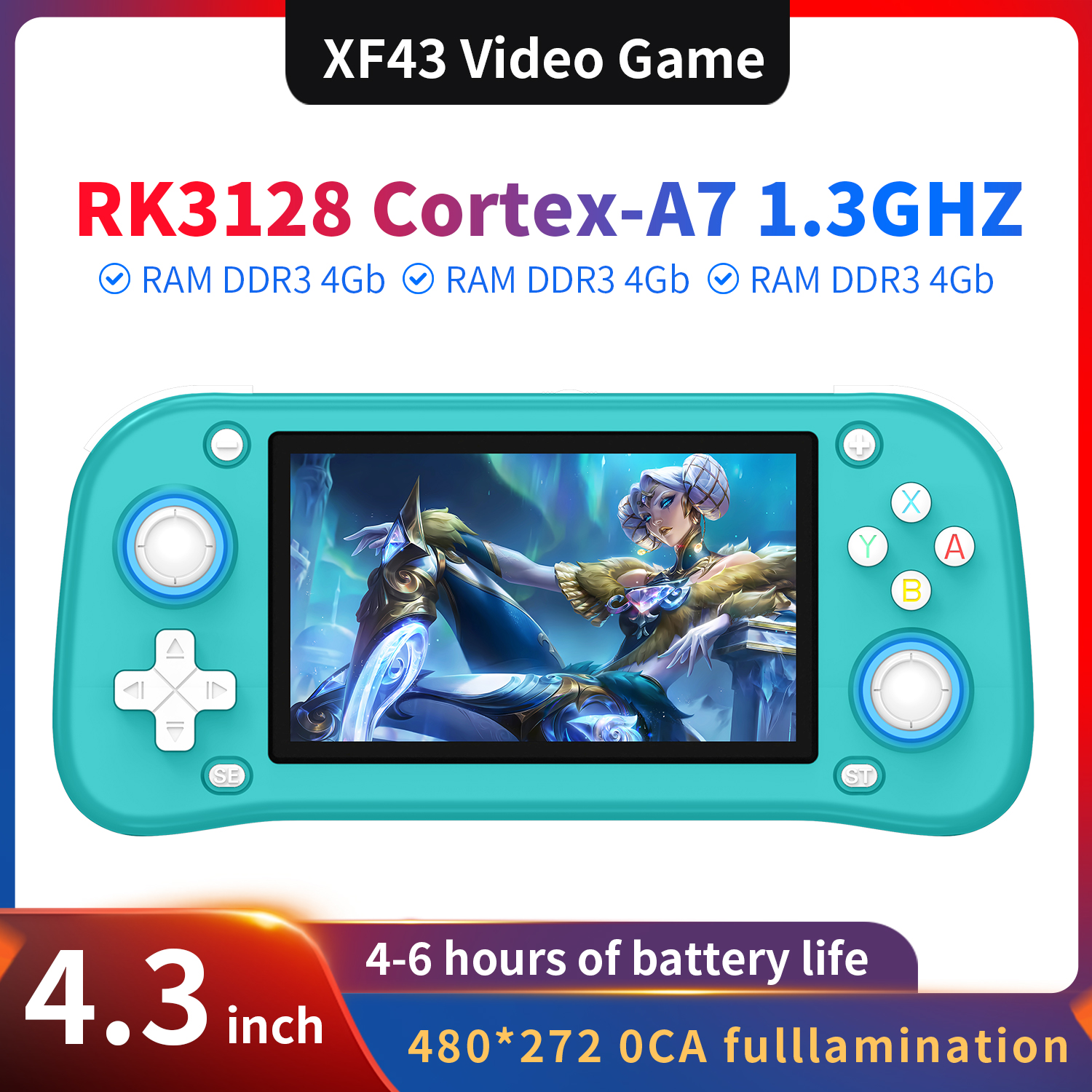 AISLPC XF43 4.3 inch Retro Han – обзор и цена Gaming Console For 7 Year Old